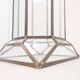 Art Deco glass and zinc pedestal column