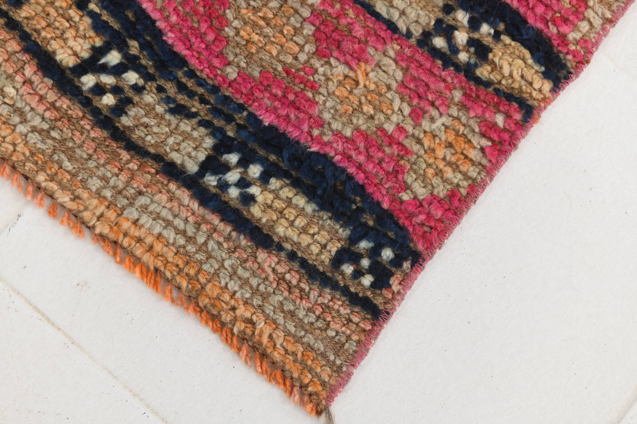 2x10 Pink Red Oriental Vintage Runner Rug