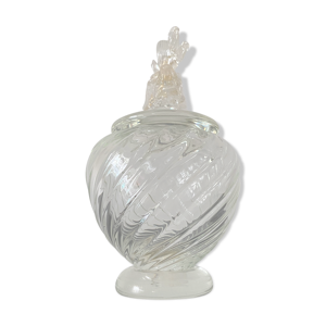 Bonbonnière verre soufflé