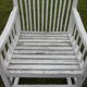 Rocking chair white wood outside or inside