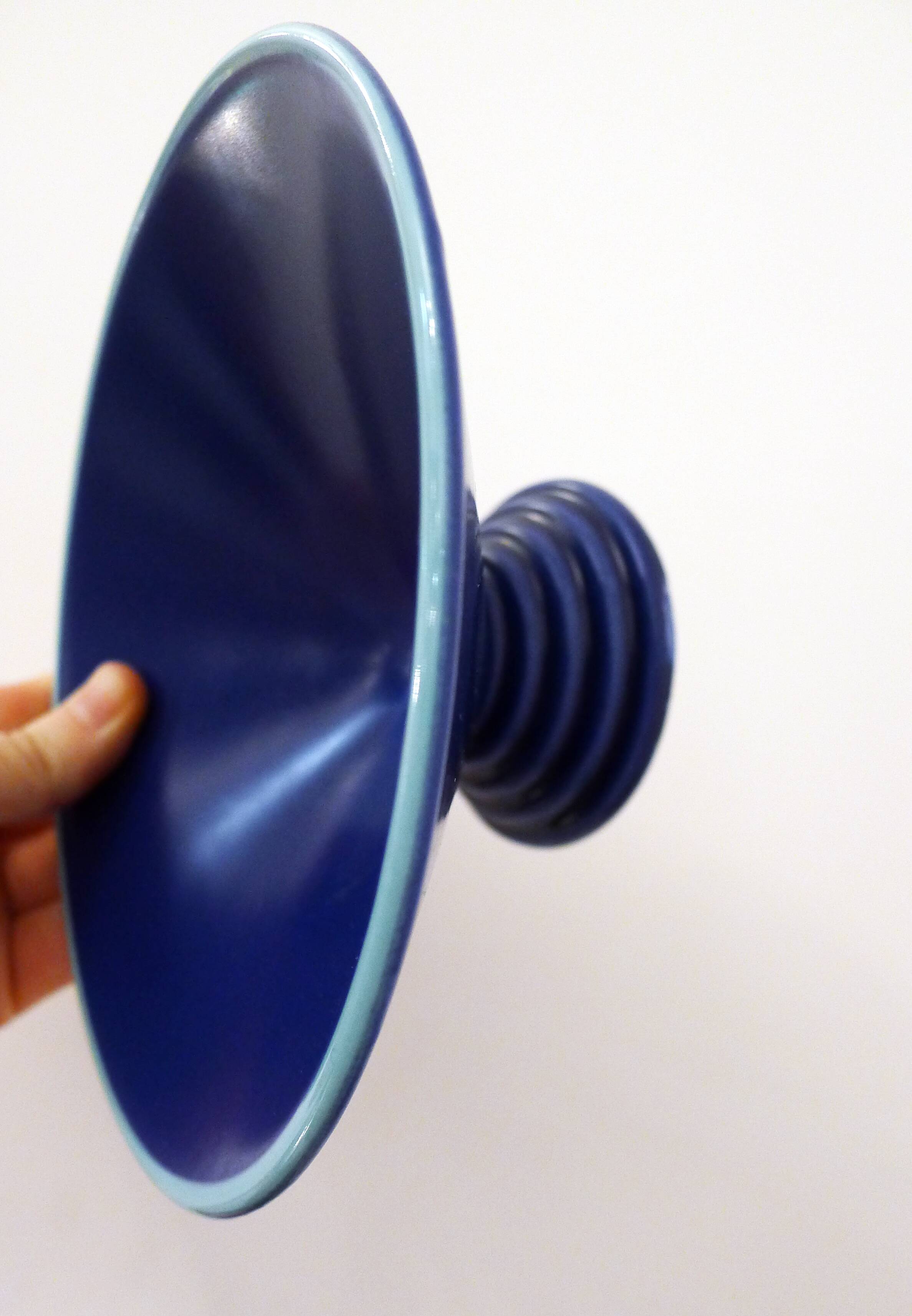 Set of 6 modernist dessert bowls Cobalt