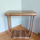 Art Deco curved wood console