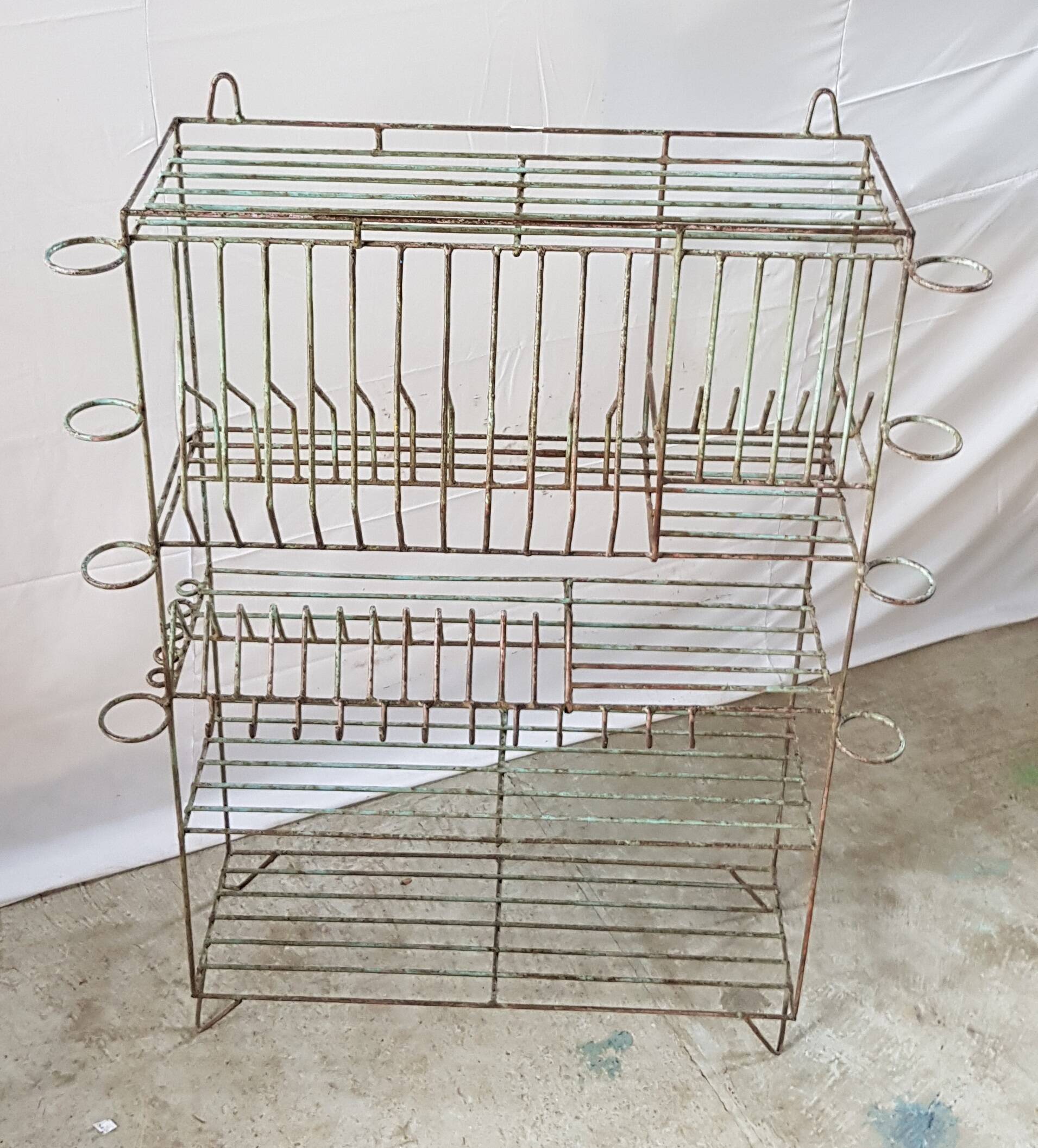 Antique metal sideboard