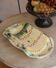 Asparagus dish in earthenware barbotine, late 19th – early 20th century