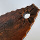 Vintage Brutalist Hand Carved Wooden Stool