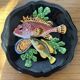 Palissy Vallauris majolica wall plate circa 1950