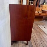 Commode vintage pieds compas poignées scoubidou
