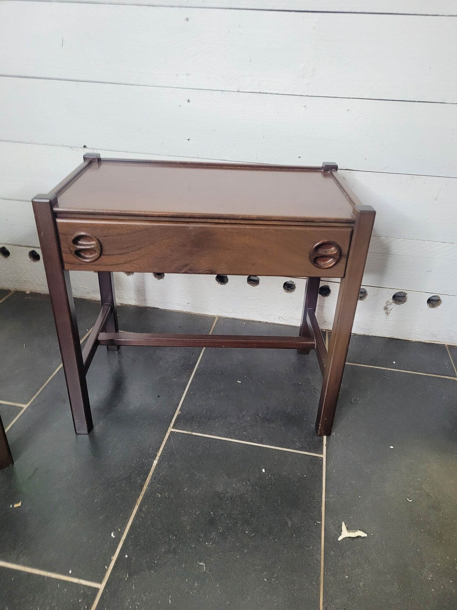 Pair of Scandinavian mahogany bedside tables from the 60s