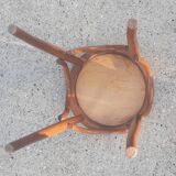 Thonet-style curved wooden stool
