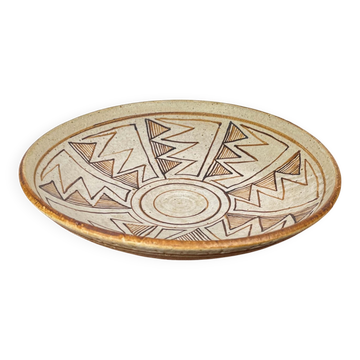 Large Mid-Century Modern Danish Studio Pottery Bowl from Kirsten Winther Johannsen, 1960s