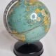 Globe earth "Taride" of the 50s-60s in metal on base, 17 cm