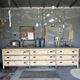 Old draper's furniture, raw wood