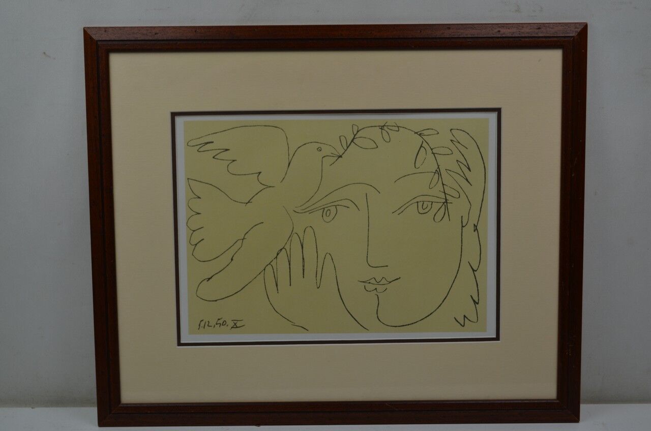 Picasso "woman with a dove"