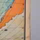 Large vintage school wall map – Pacific Ocean