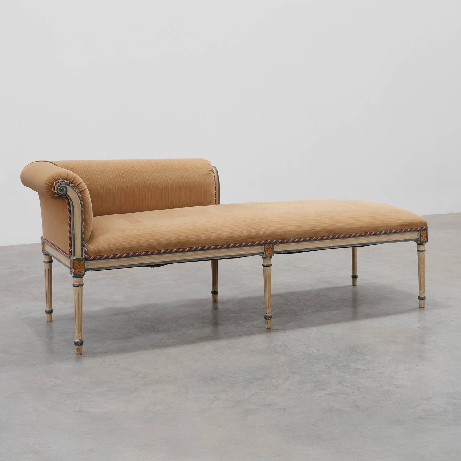 Neo-classical style chaise longue, France ca. 1990