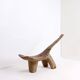 "Lobi" African tripod wooden stool from Burkina Faso