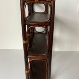 Rattan wall shelf