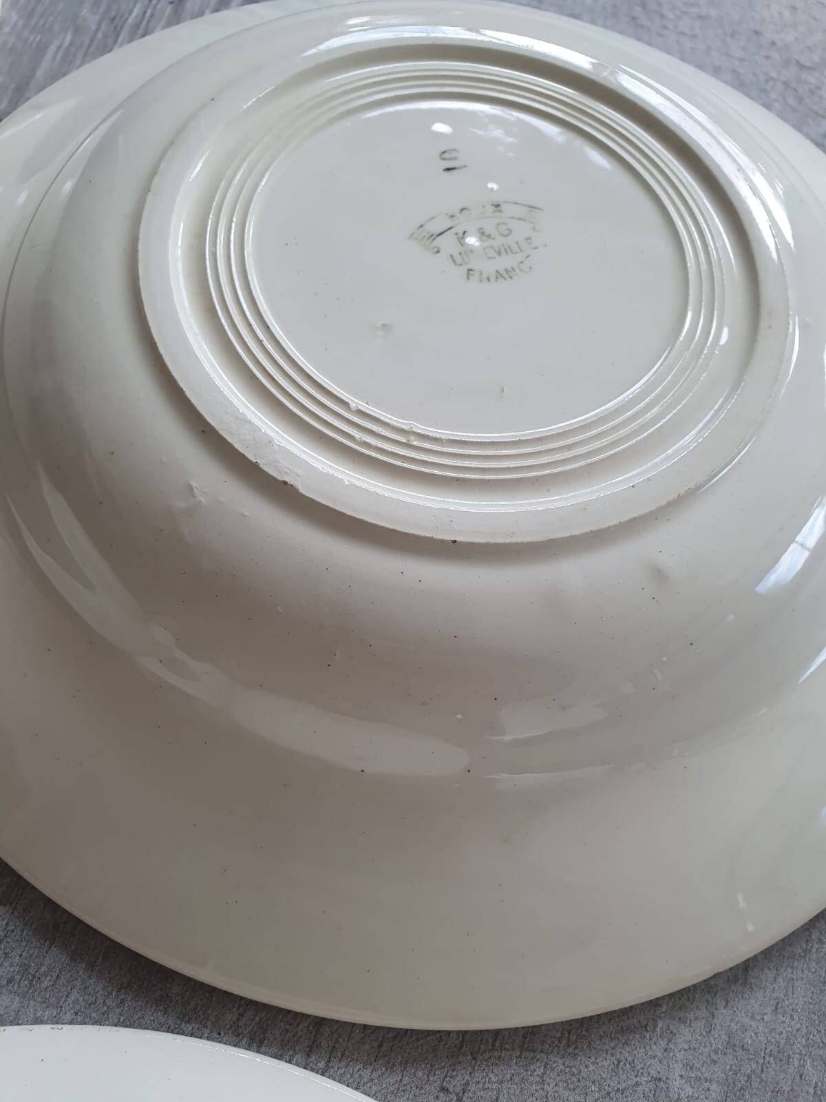 Lunéville holly soup plates