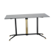 Coffee table in black glass lacquered brass and iron, Italy 50s