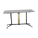 Coffee table in black glass lacquered brass and iron, Italy 50s