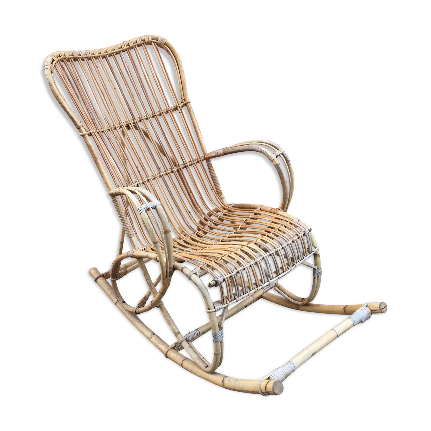 Rocking chair rattan