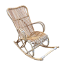 Rocking-chair en rotin