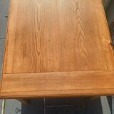 Solid wood coffee table with drawer and original key.