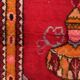 Old turkish oushak rug 118x74 cm vintage