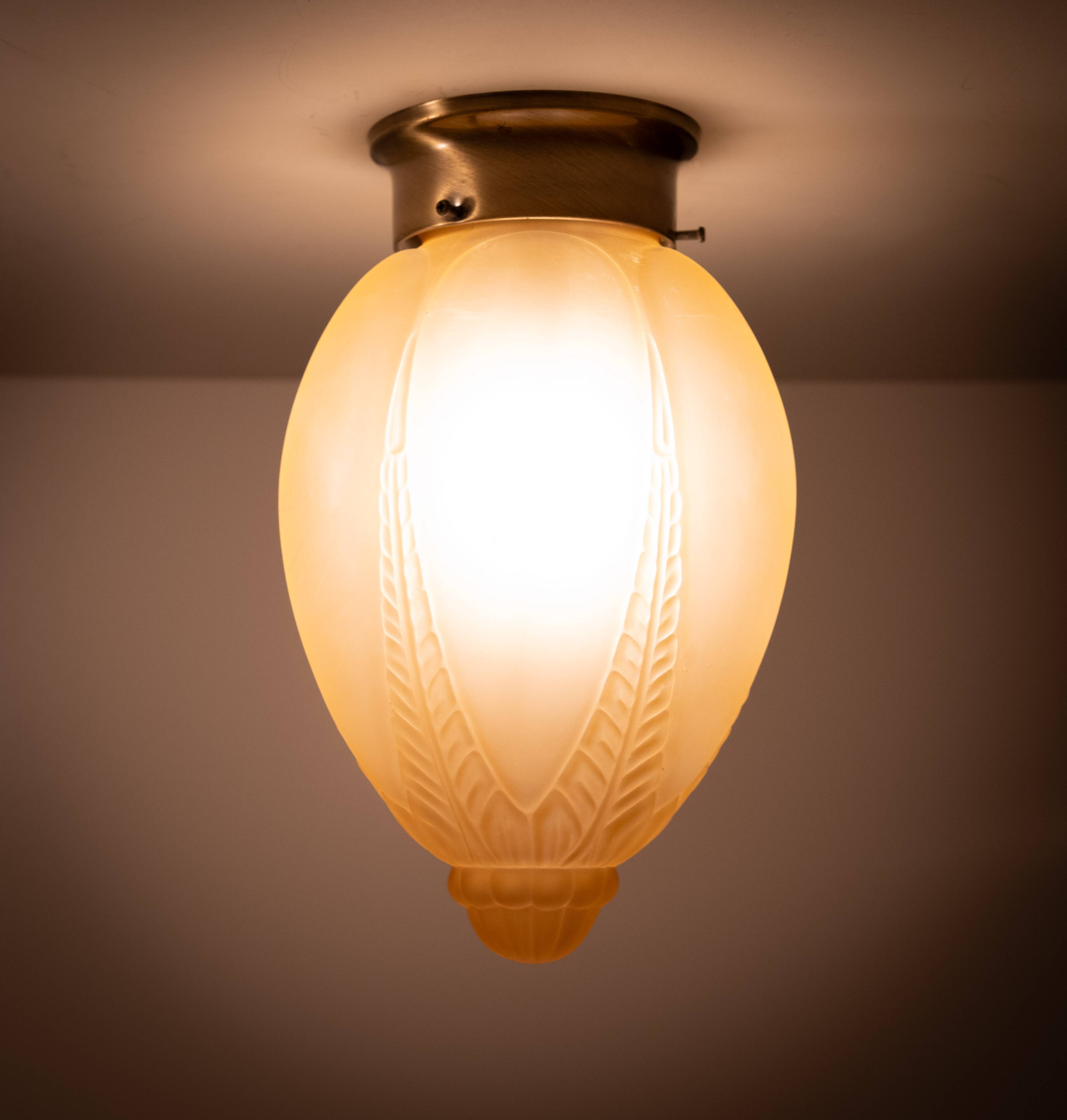 Art Deco style pendant lamps.