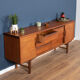 Retro teak 1960s long mid century sideboard by jentique