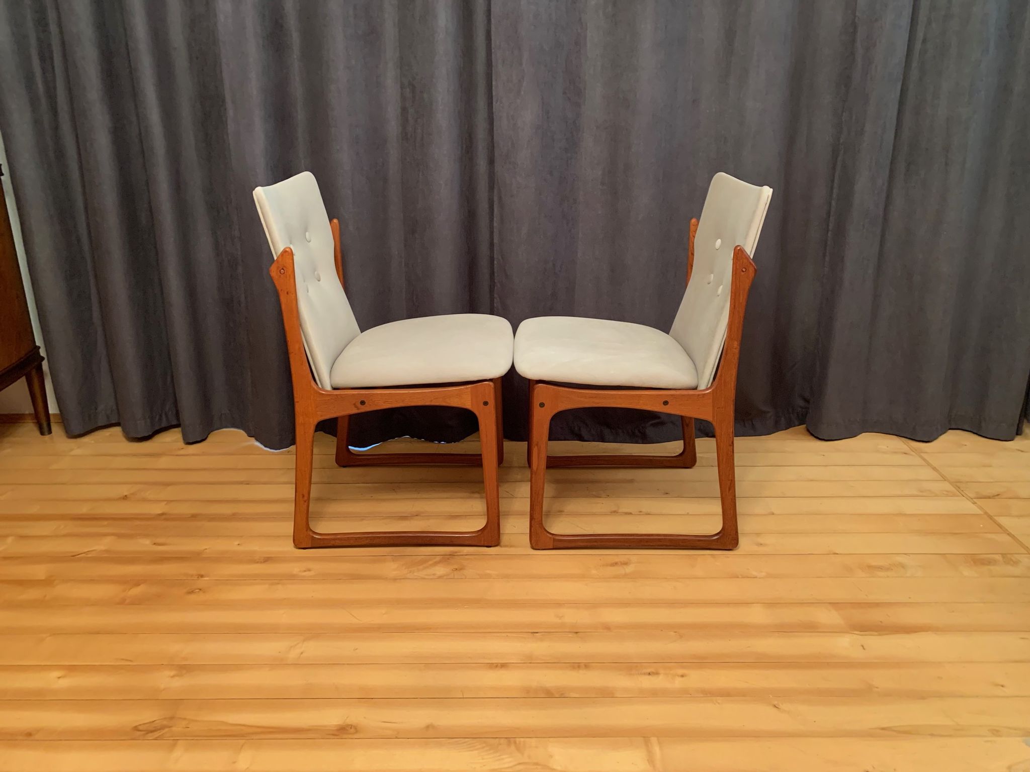 Ensemble de quatre chaises Vamdrup Stolefabrik, Danemark, années 1960