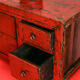 Chinese antique low cabinet 4 drawers + 2 doors