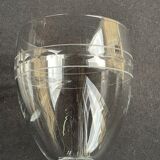 6 wine glasses - Art Deco - 1/2 blown and cut crystal