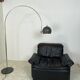 Mid-Century Grey Arc Floor Lamp from Gepo, 1960s