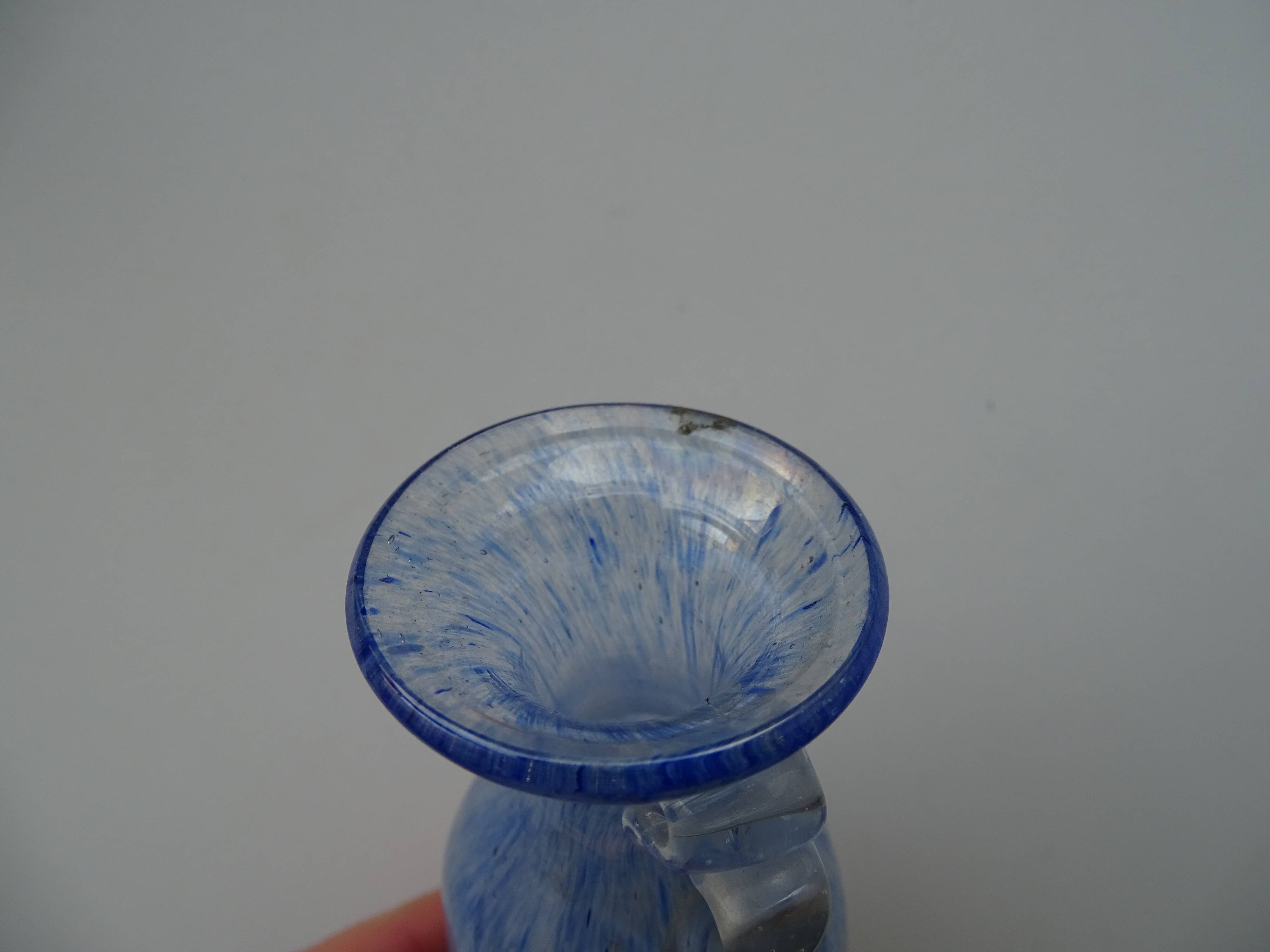 Miniature vase Scavo Seguso Vetri d'Arte iridescent glass Murano 1950