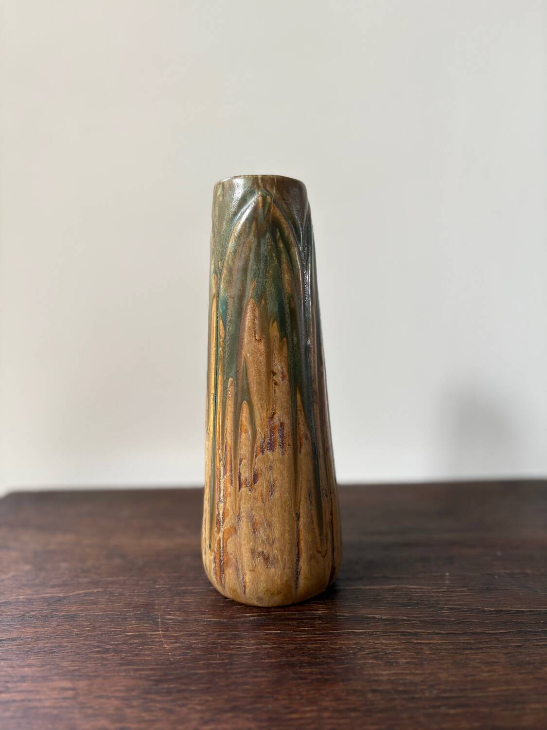 Large ceramic vase Metenier Belgian Art Nouveau