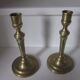 Pair of old bronze candlesticks