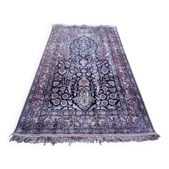 Tapis cachemire soie fait main 155x92cm