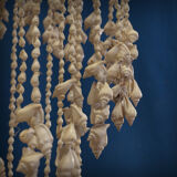 Balinese hanging lamp in curly shells
