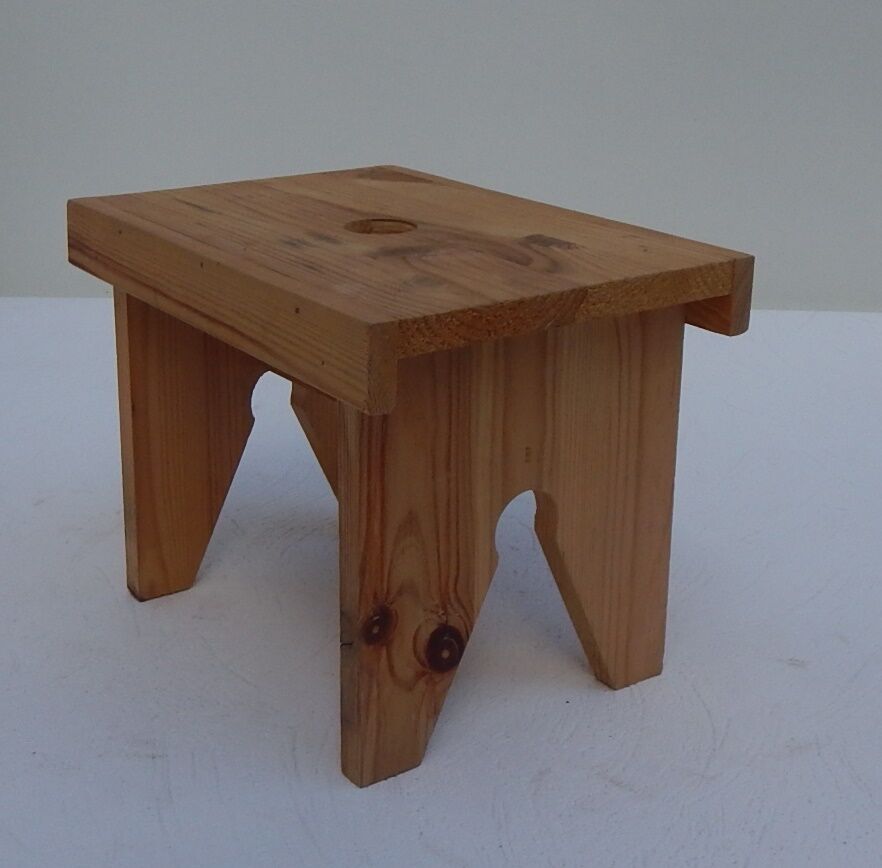 Small wooden footbench