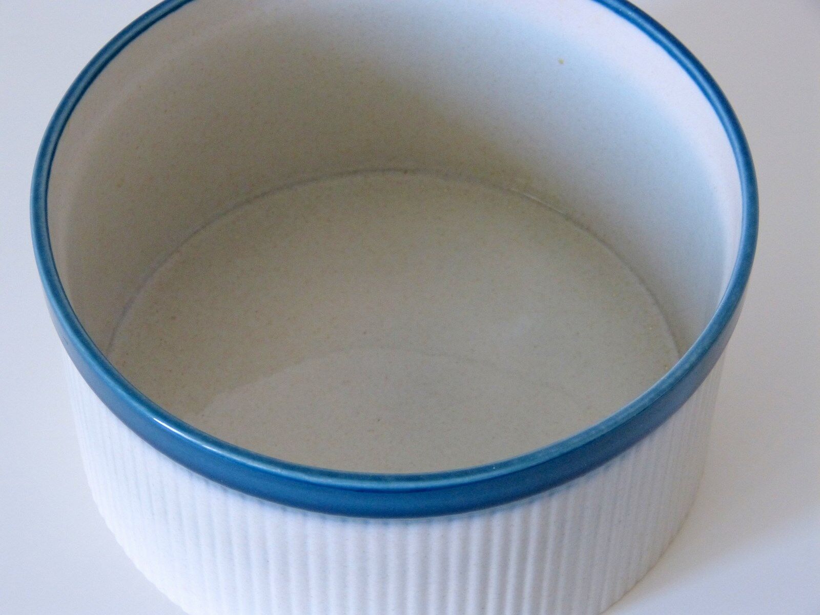 Plat rond Wedgwood "Blue Pacific" Made in England Vintage 70's