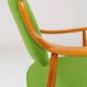 Vintage green wool office chair 1970