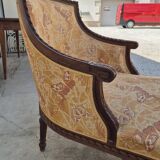 Chaise longue decorated with butterflies in Louis XVI style from the Napoleon III period