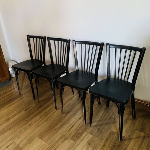 Ensemble de 4 chaises Baumann modèle 153