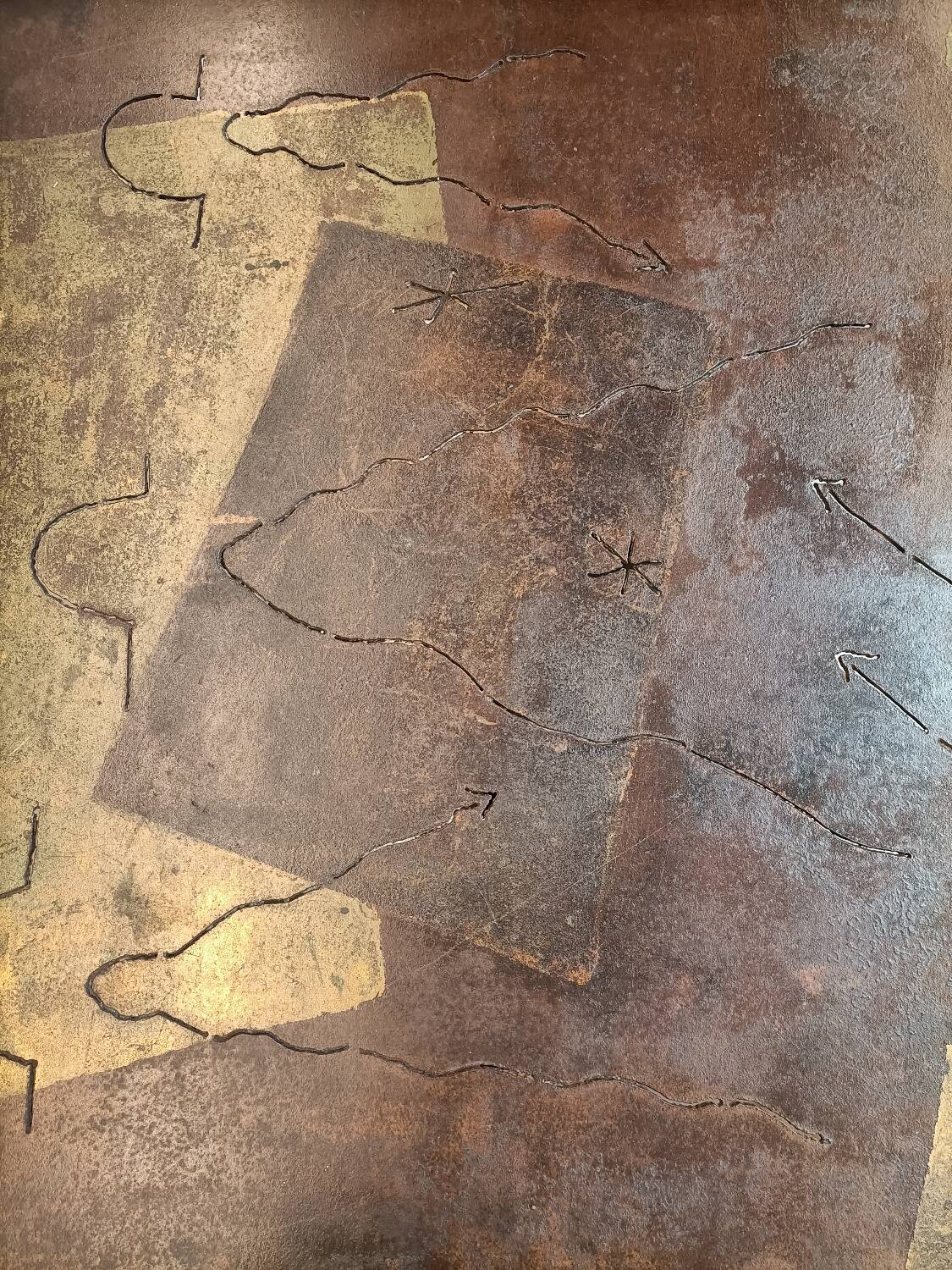 Coffee table signed Jean Jacques ARGUEYROLLES