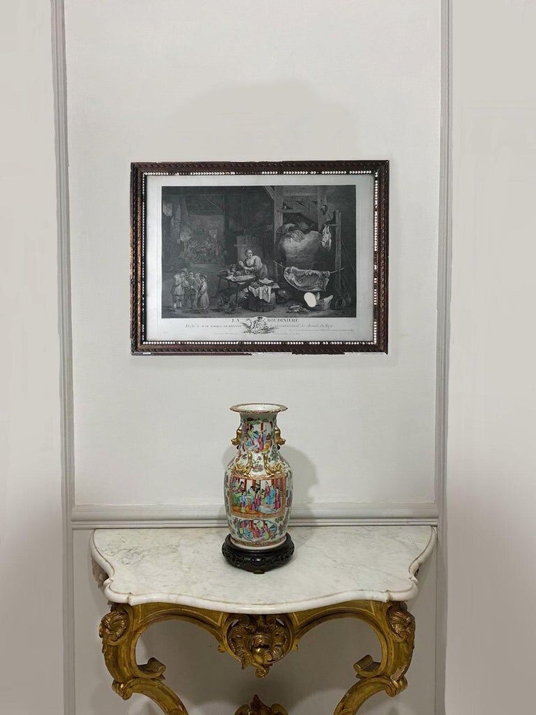 David Teniers II, La boudinait, engraving by Jacques Philippe Le Bas, eighteenth century