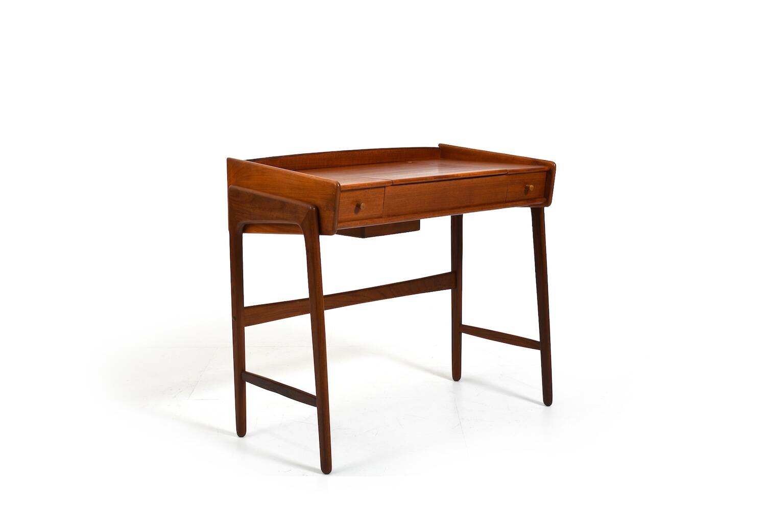 Fine Danish Vanity Table or Desk in Teak