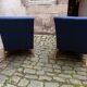Pair of Scandinavian armchairs from the 60s new fabrics and foam