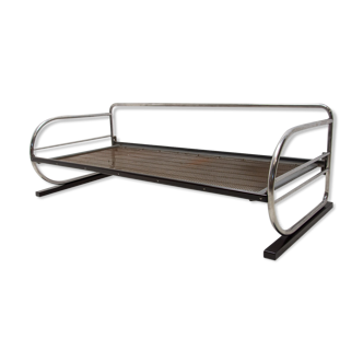 Chromed tubular steel sofa, 1950´s, Czechoslovakia