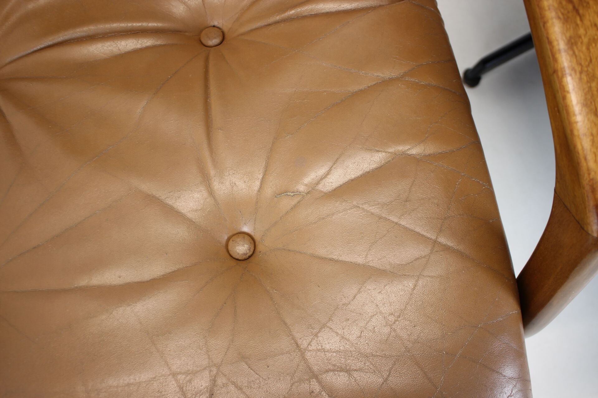Eugen Schmidt set of 2 leather armchairs for Soloform